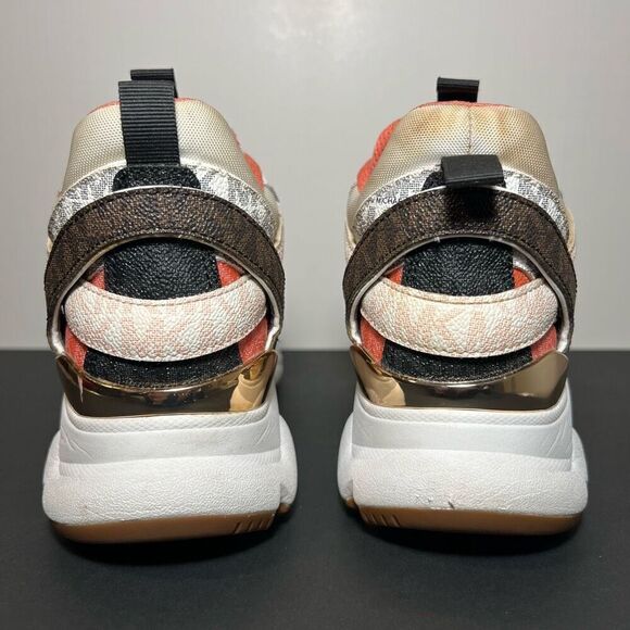 Womens MICHAEL KORS Hero Monogram Print Trainer Sneakers / Size 10 Medium - Picture 4 of 9